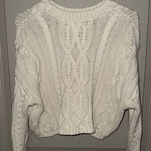 Jessica Simpson Cable Knit Sweater - Cream